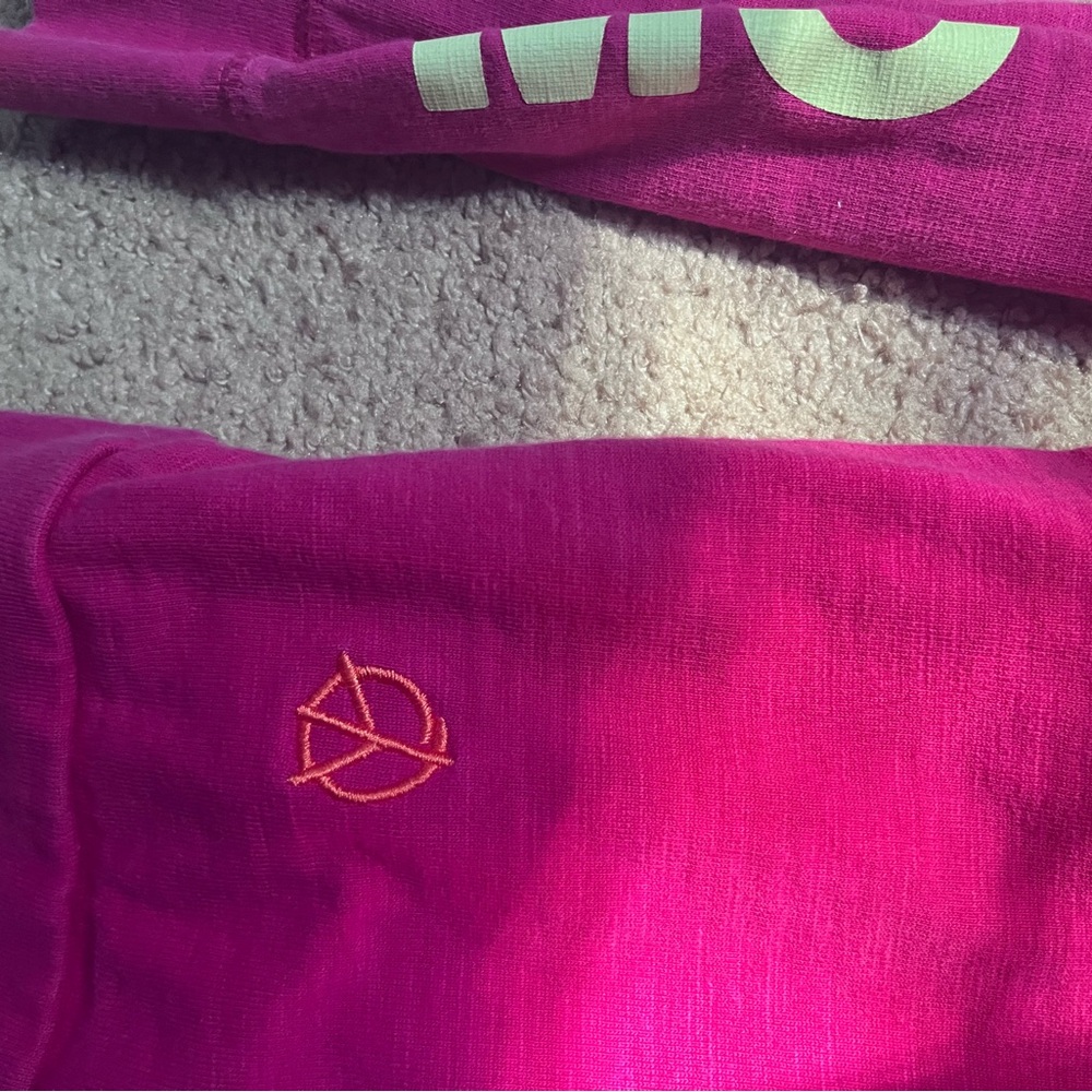 Nike Magenta Hoodie with Lime Accents